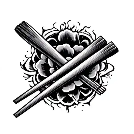 Chopsticks tattoo design idea
