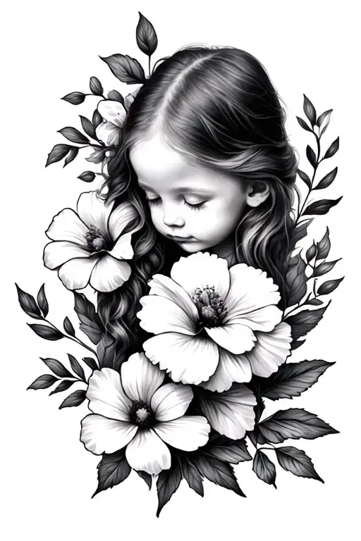 Sibling matching tattoos, Birth Flowers - June, July and November tattoo design idea