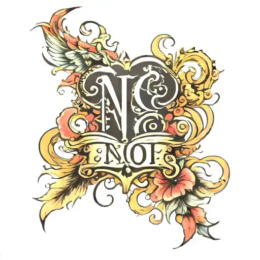 name written tattoo design idea