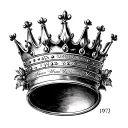 A crown with the birth dates of my grandmother and my mother: 1943, 1972. tattoo design idea