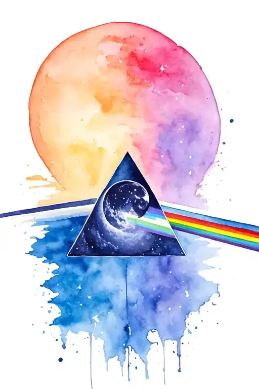 Dark Side Of The Moon tattoo design idea