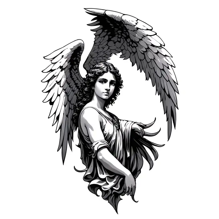 Angel Raphael tattoo design idea