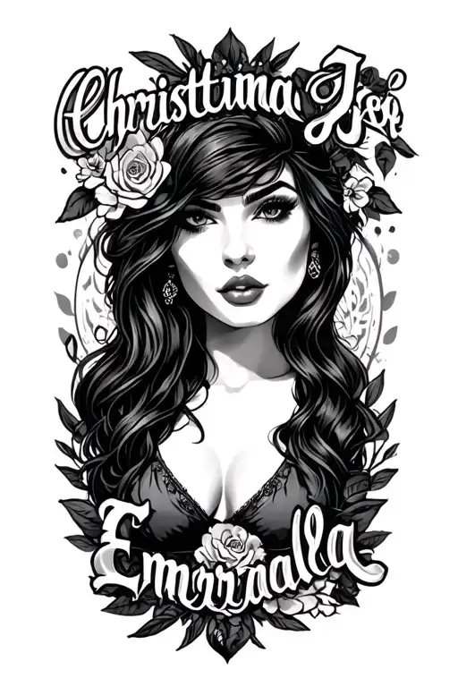 "Christina Jose EJ Emeralda" band tattoo design idea