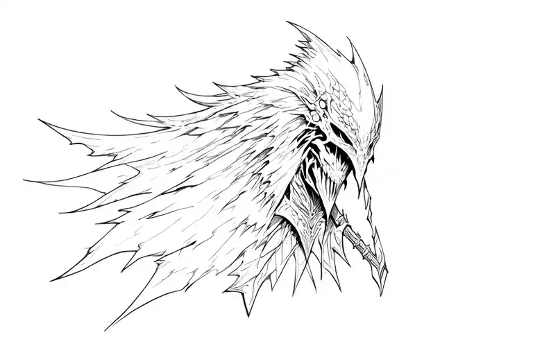 artorias frow dark souls games tattoo design idea