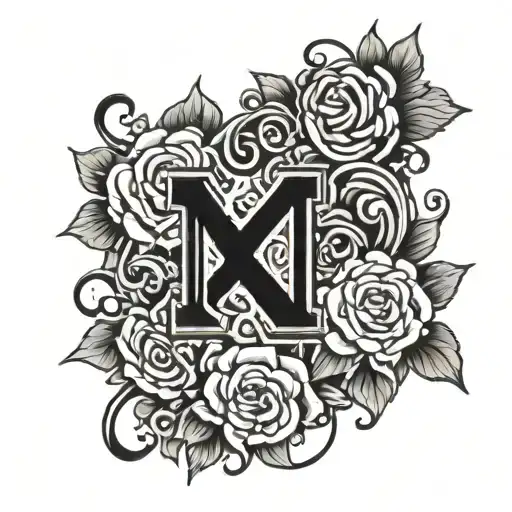 number 1911 vertically tattoo design idea