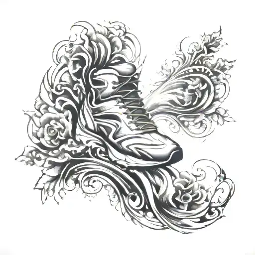 Running by NF tattoo design idea