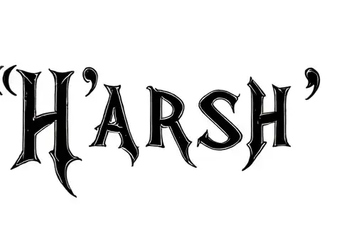 "Harsh " tattoo design idea