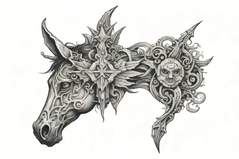 "I bet God heard you coming" tattoo design idea