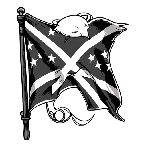 Rebel Flag tattoo design idea