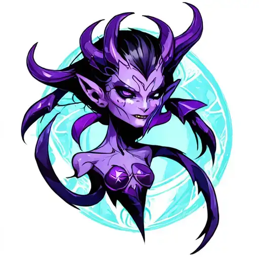 Slaanesh tattoo design idea