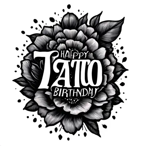 Birthday Month tattoo design idea