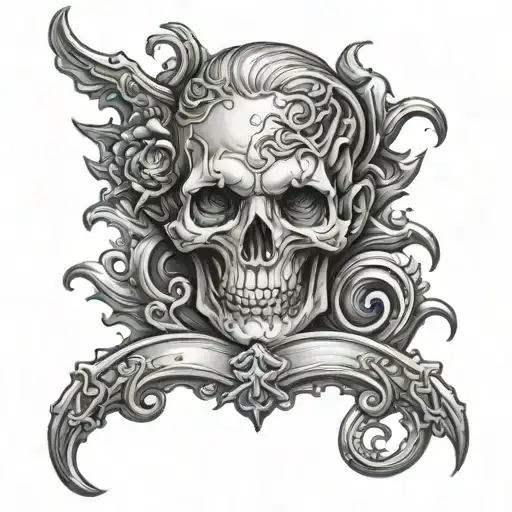 deagon with ALZ tattoo design idea