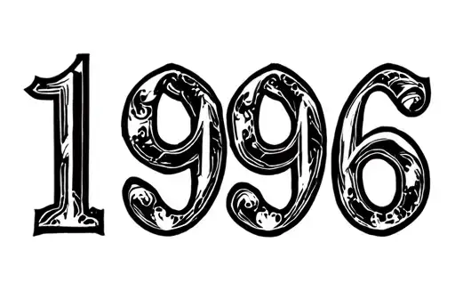 "1996" tattoo design idea