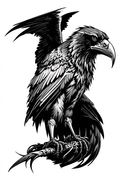 warhammer 40k raven tattoo design idea