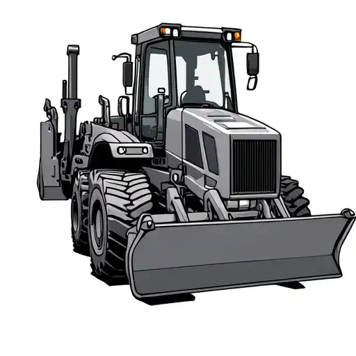 Heavy Equipment tattoo design idea