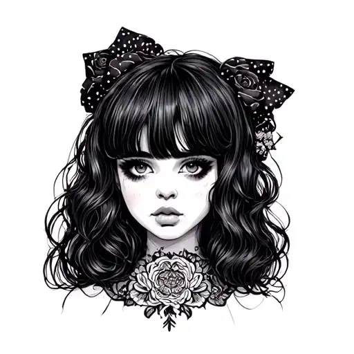 Melanie Martinez tatto idea small tattoo design idea
