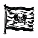 Breton flag Hermine Pirate Hat tattoo design idea