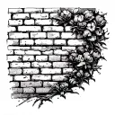 brick wall being torn tattoo design idea