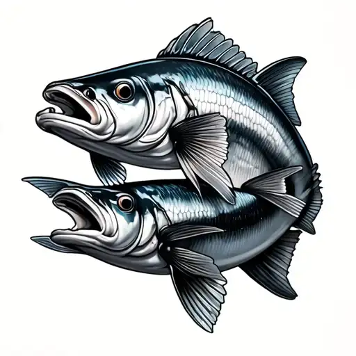 snook realism ocean tattoo design idea