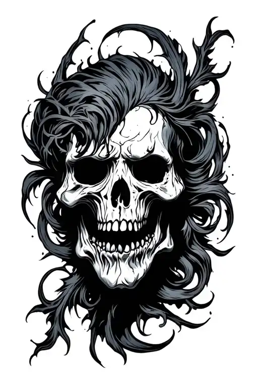 Gloomy and terrible Tattoos in the style tattoo design idea