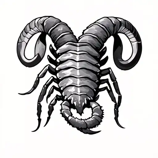 Scorpio And Aries tattoo design idea