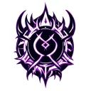 warlock symbol tattoo design idea