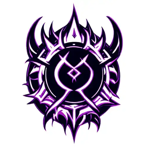 warlock symbol tattoo design idea