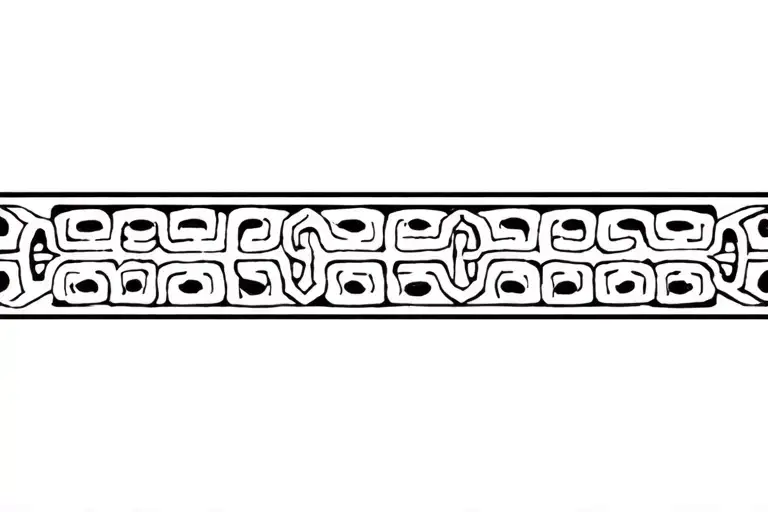 Hmong traditional patterns tattoo design idea