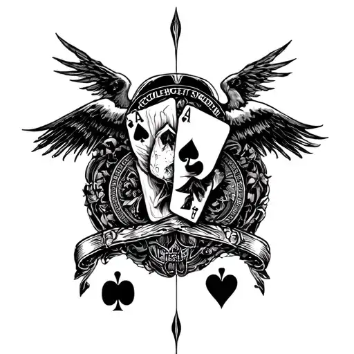 charlotte nc, gambling, heaven vs hell tattoo design idea