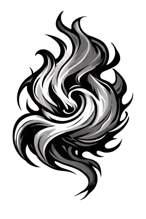 turbo smoke fire tattoo design idea