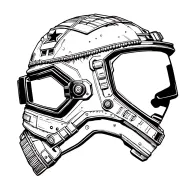 army ranger helmet tattoo design idea