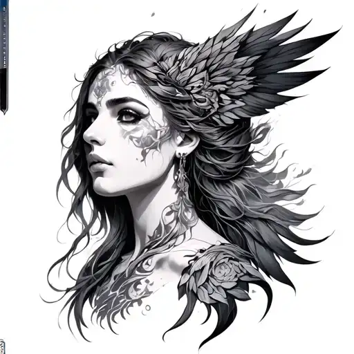 Uriel tattoo design idea