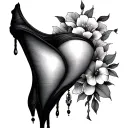 labia tattoo design idea