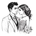 Husband Wife tattoo design idea