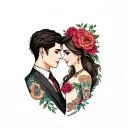 Husband Wife tattoo design idea