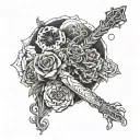 24 hours person tattoo design idea