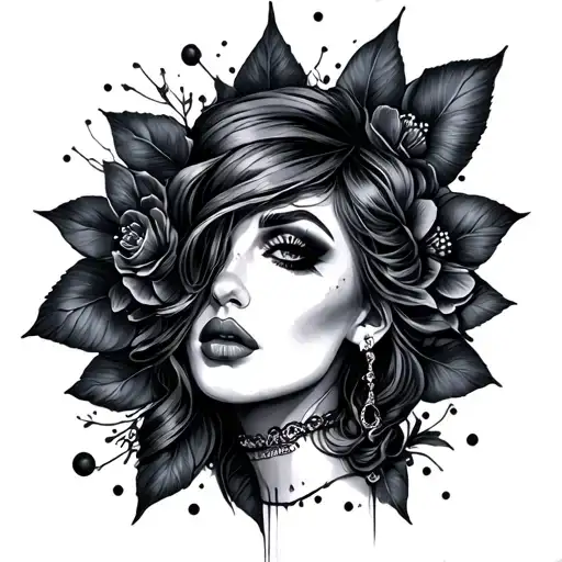 Femdom tattoo design idea