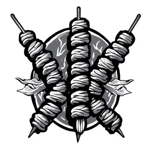 kebab tattoo design idea