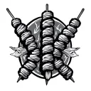 kebab tattoo design idea