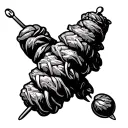 kebab tattoo design idea