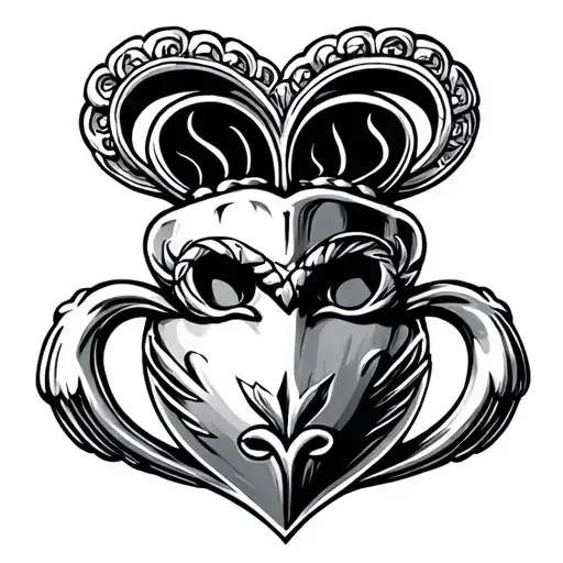 Claddagh tattoo design idea