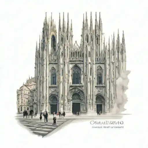 milan cathedral south curve milan tattoo design idea