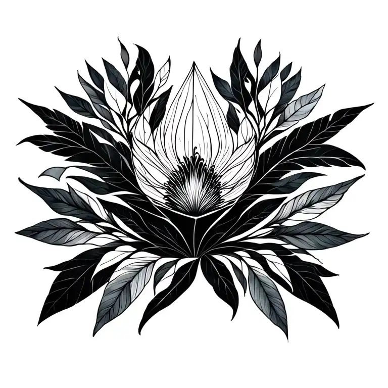 morden nature inspired tattoo tattoo design idea