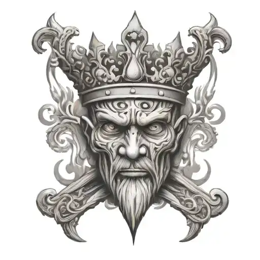 Suicide King tattoo design idea