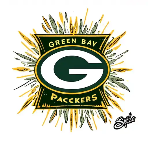 Green Bay packers traditional style tattoo tattoo design idea