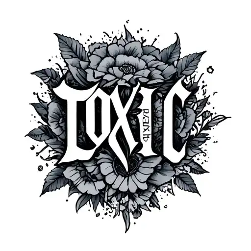 "Siamary" toxic love tattoo design idea