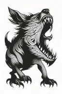 Fenrir Wolf tattoo design idea