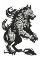 Fenrir Wolf tattoo design idea