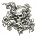 Ghost Smoke tattoo design idea