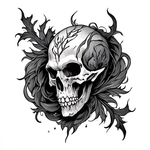 Dark Fantasy tattoo design idea